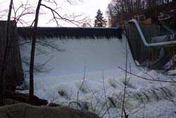 Dam on the Cuyahoga River in Gorge Metropark.