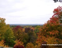 An autumn view of the ledges area of Virginia Kendall park